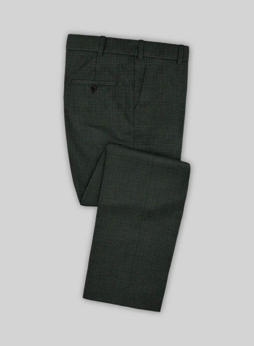 Napolean Bob Weave Green Wool Suit - Image 4