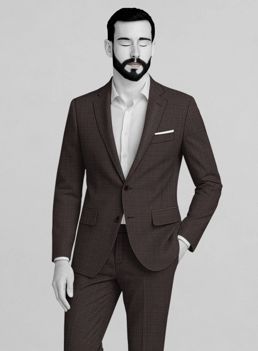Napolean Bob Weave Rust Wool Jacket - Image 2
