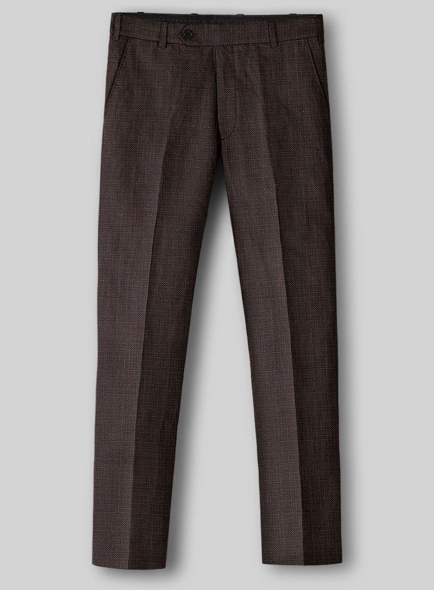 Napolean Bob Weave Rust Wool Pants - Image 2