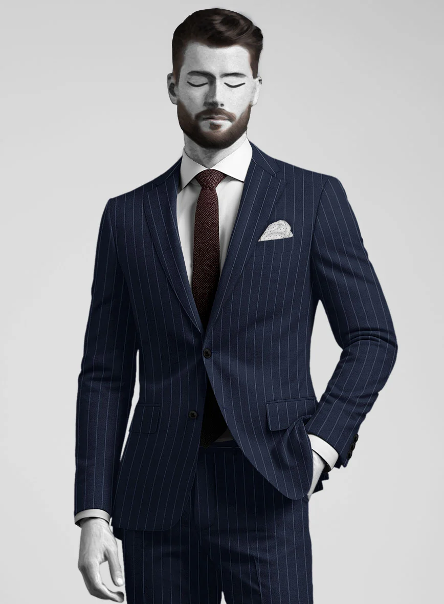 Napolean Broadway Blue Wool Jacket - Image 2