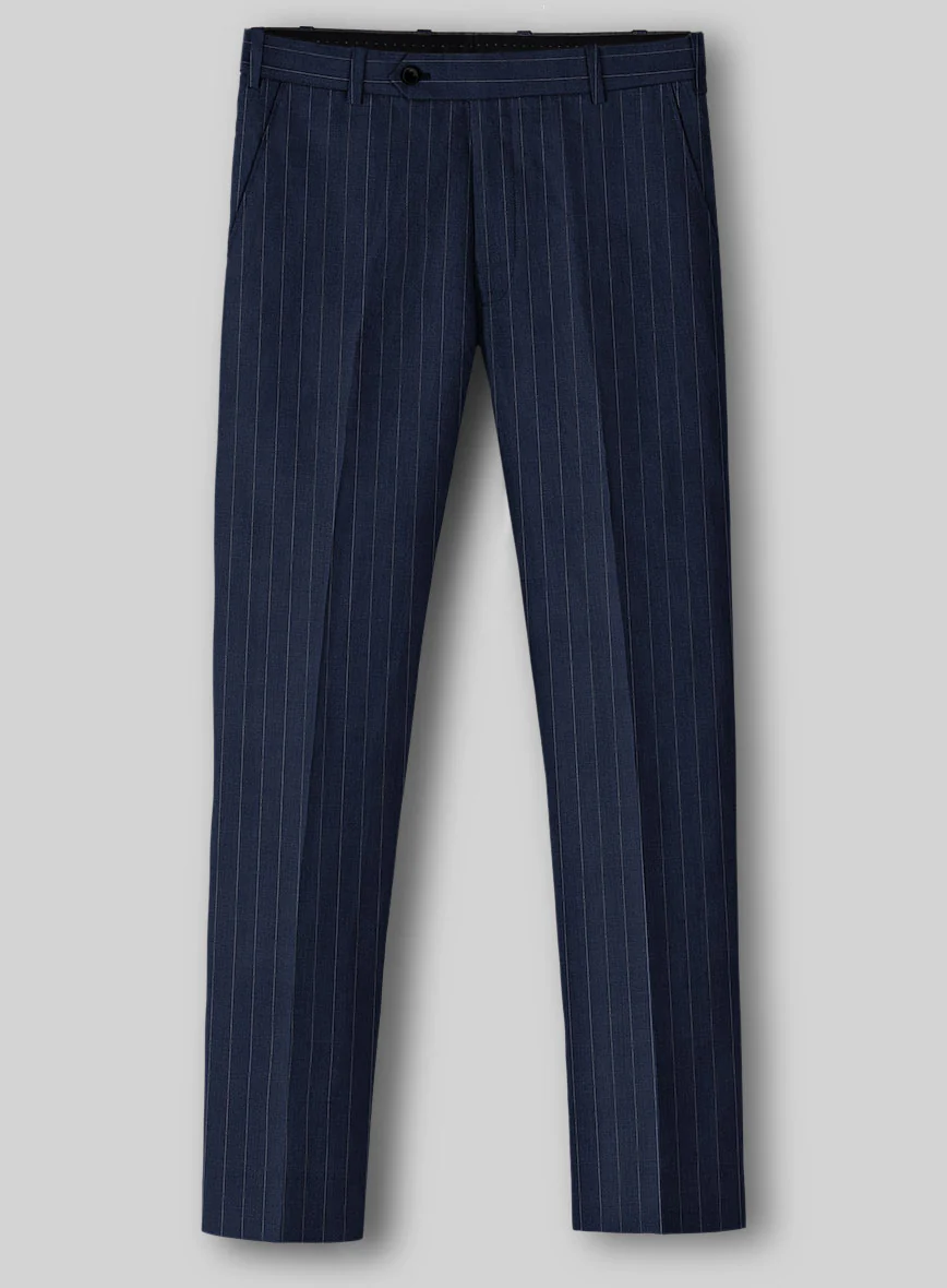 Napolean Broadway Blue Wool Pants - Image 2