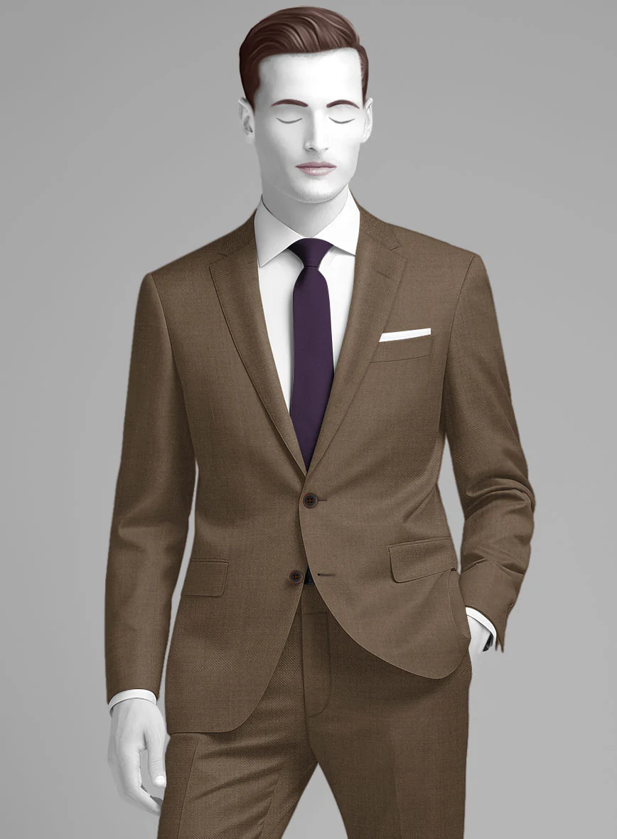 Napolean Brown Wool Suit - Image 4