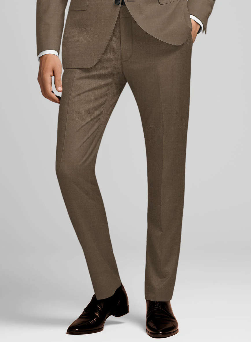 Napolean Brown Wool Tuxedo Suit - Image 6