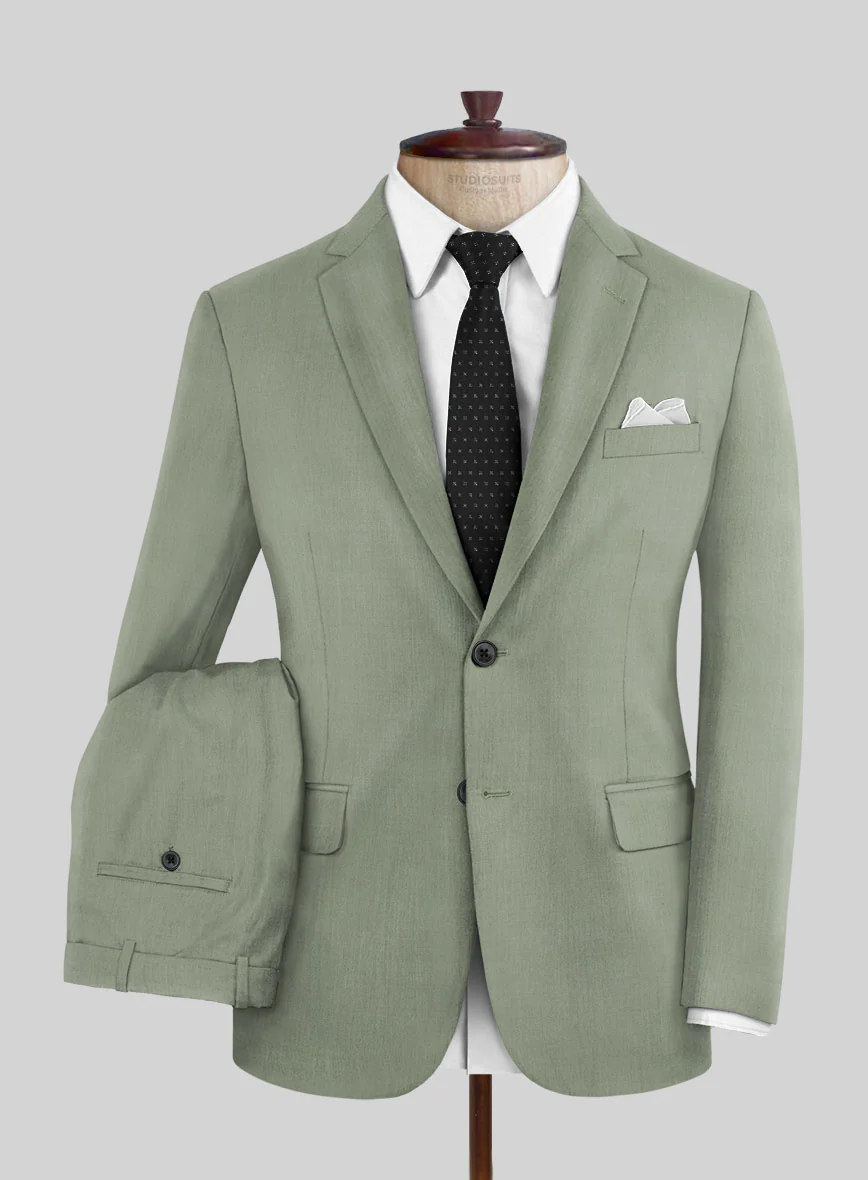 Napolean Cadet Green Wool Suit - Image 2