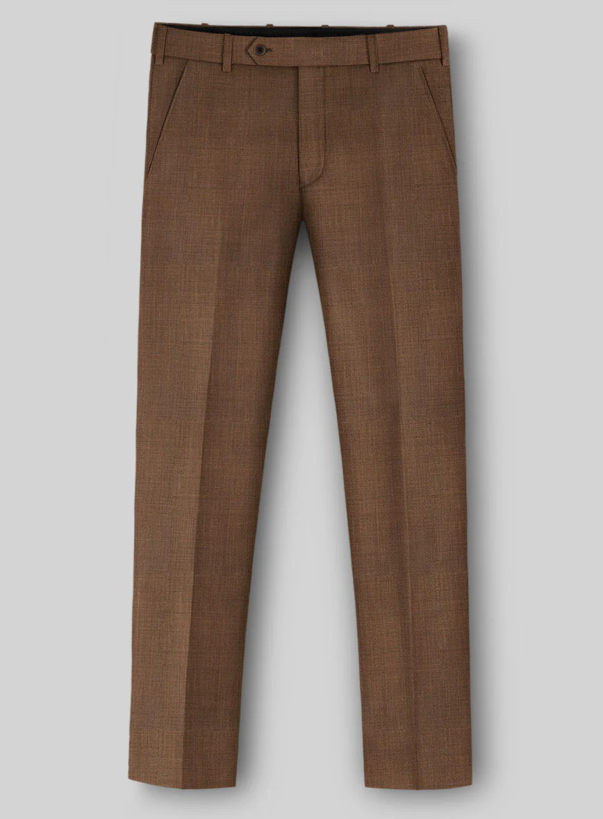 Napolean Caffaro Sharkskin Brown Wool Suit - Image 4