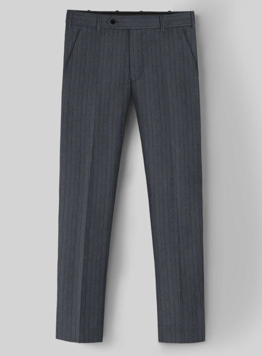 Napolean Calipso Stripe Blue Wool Suit - Image 5
