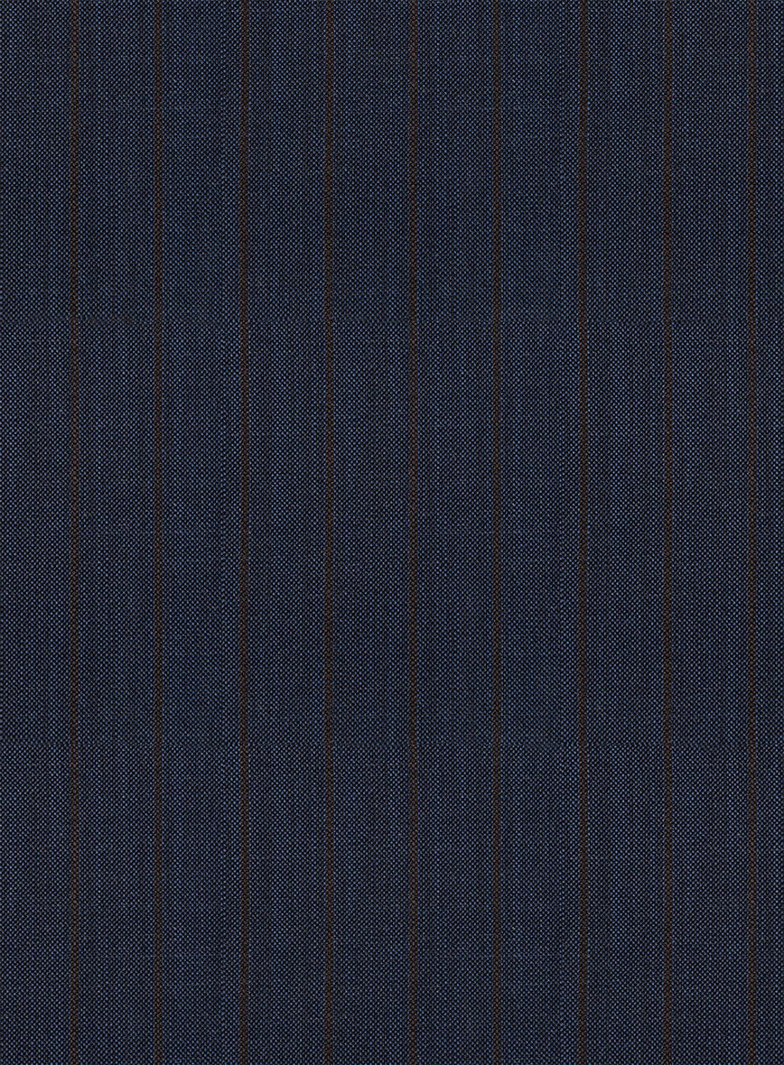Napolean Calipso Stripe Dark Blue Wool Pants - Image 3