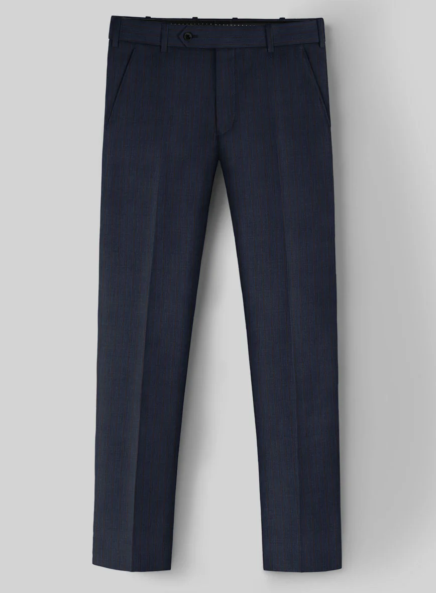 Napolean Calipso Stripe Dark Blue Wool Suit - Image 5