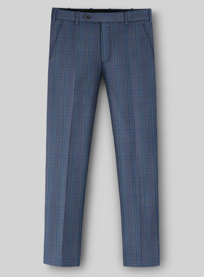 Napolean Canzo Glen Blue Wool Suit - Image 5