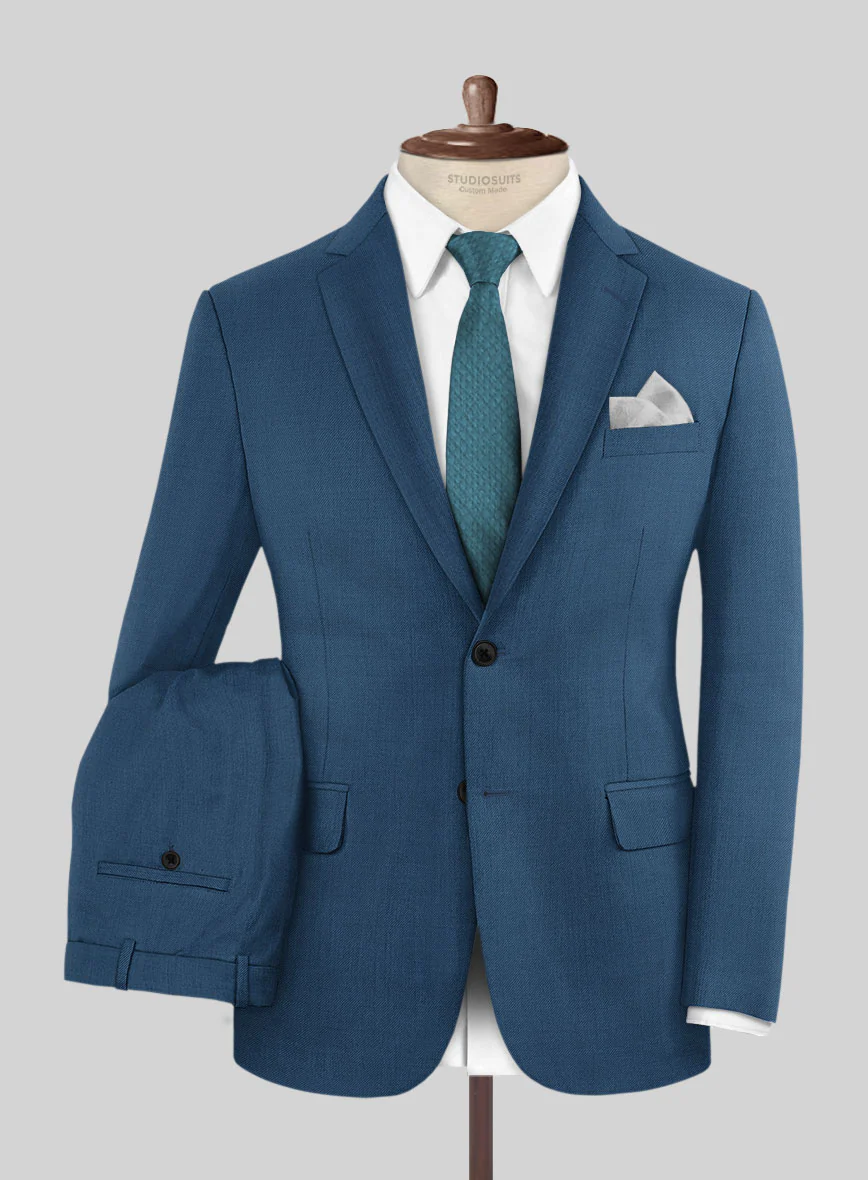 Napolean Casa Blue Wool Suit - Image 2