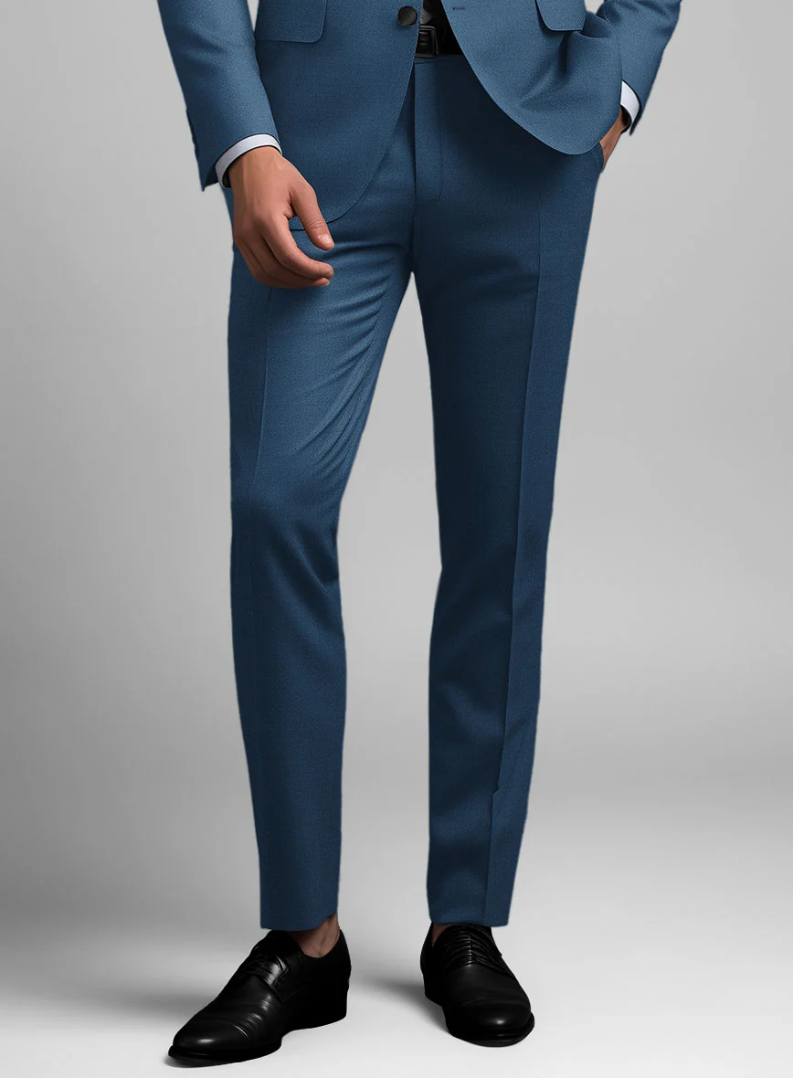 Napolean Casa Blue Wool Tuxedo Suit - Image 7