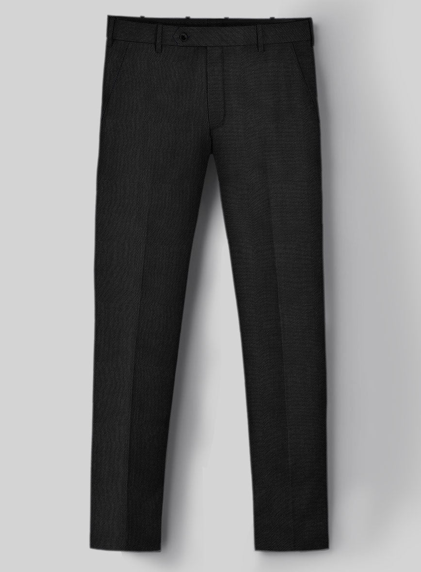 Napolean Cavalry Twill Black Wool Suit - Image 6