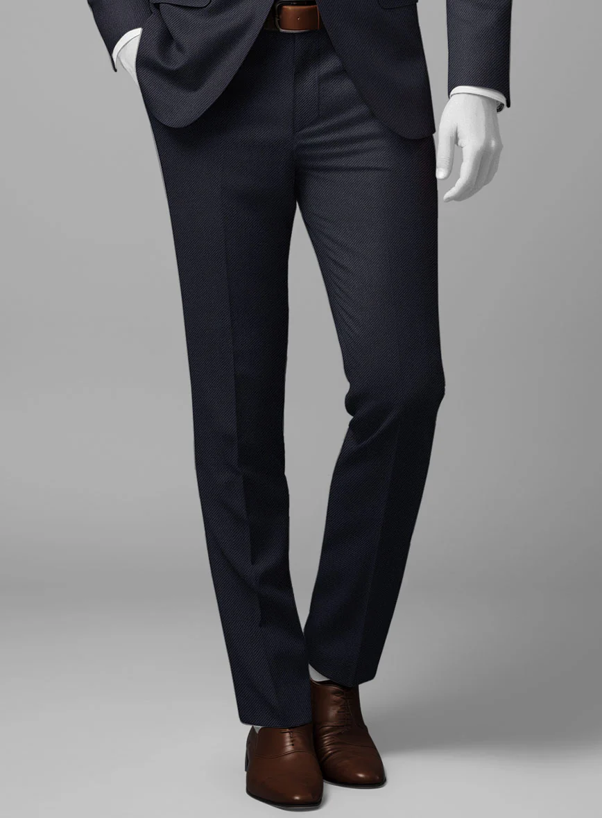 Napolean Cavalry Twill Blue Wool Pants - Image 2