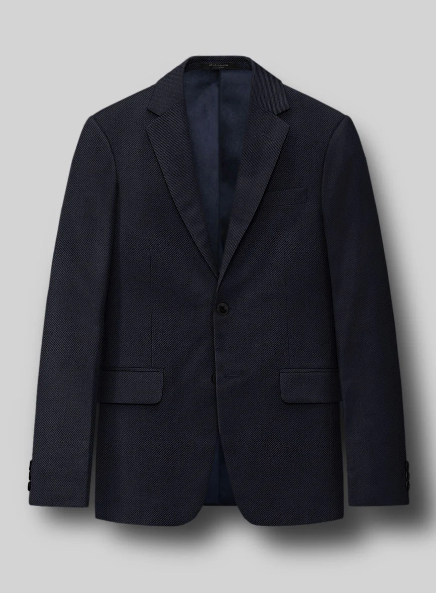 Napolean Cavalry Twill Blue Wool Suit - Image 4