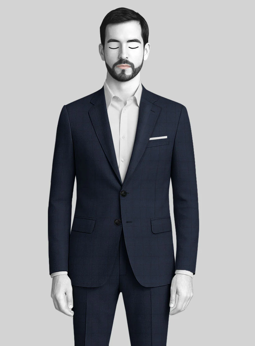Napolean Classic English Blue Check Jacket - Image 2