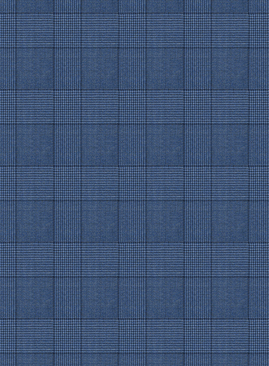 Napolean Classic Royal Blue Check Jacket - Image 3