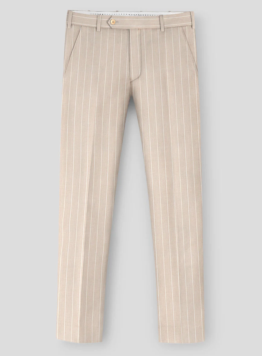 Napolean Como Bar Beige Wool Suit - Image 5