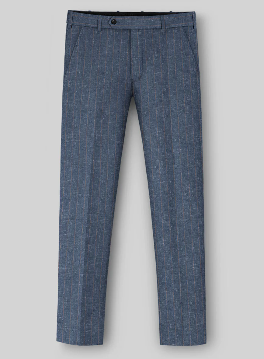Napolean Como Bar Blue Wool Suit - Image 4