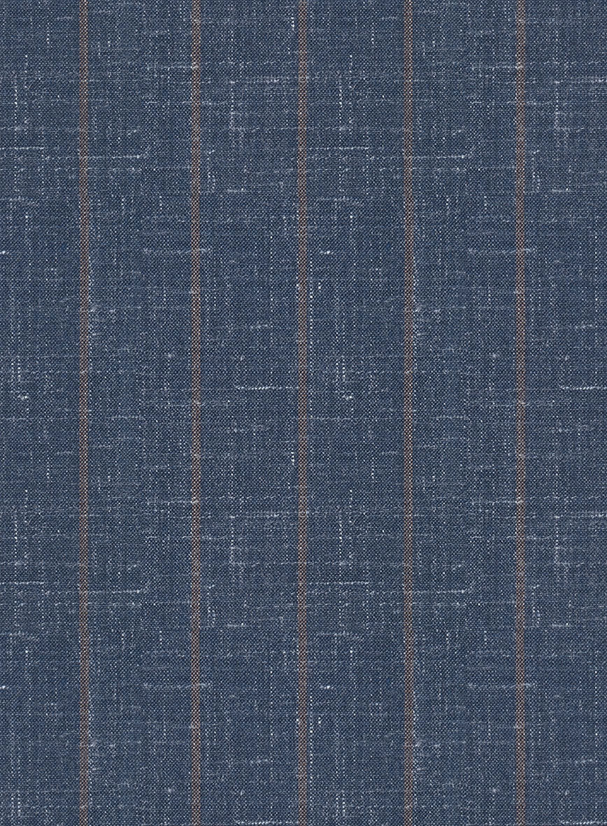 Napolean Como Bar Blue Wool Suit - Image 6