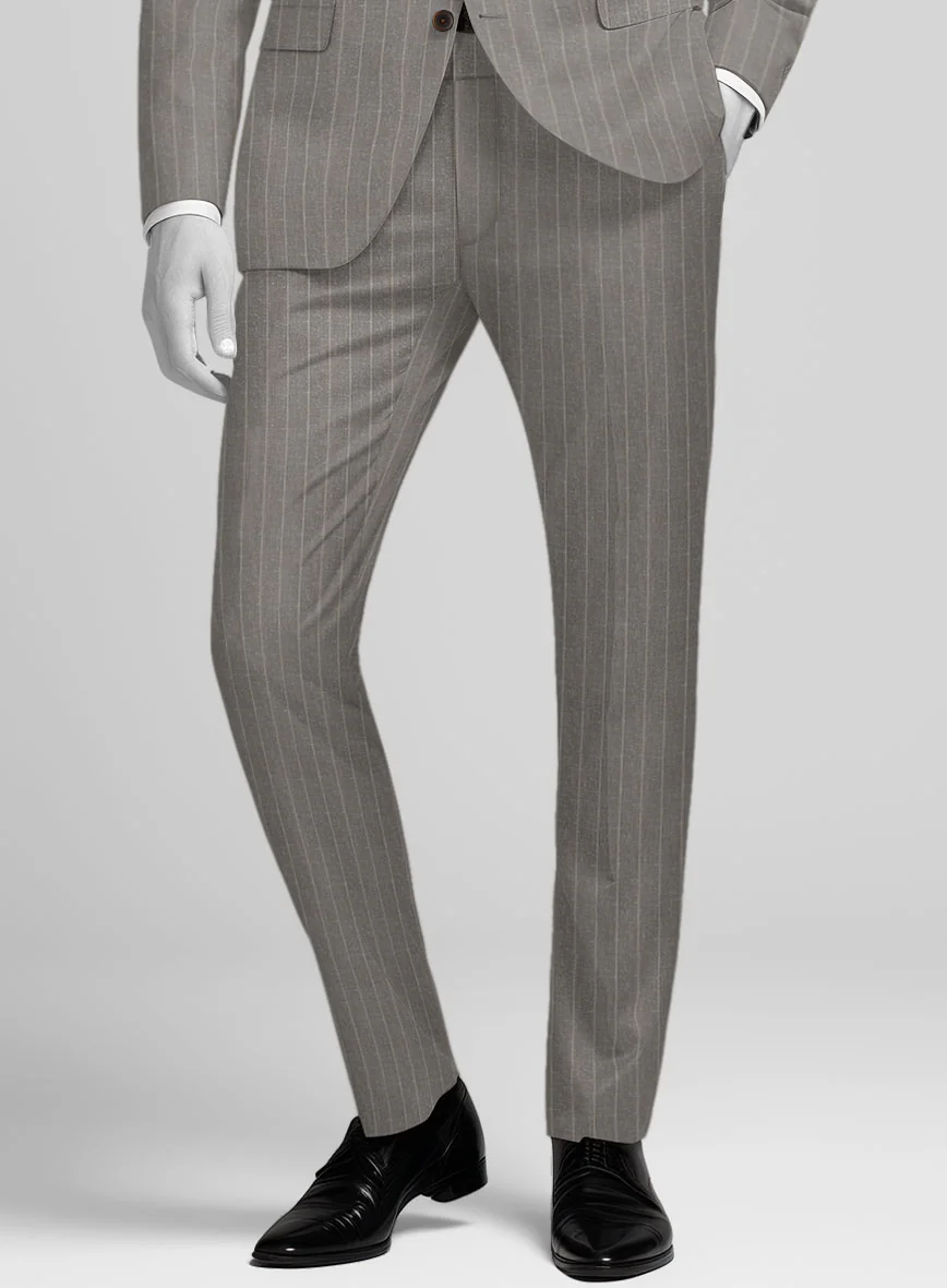 Napolean Como Bar Brown Wool Suit - Image 6