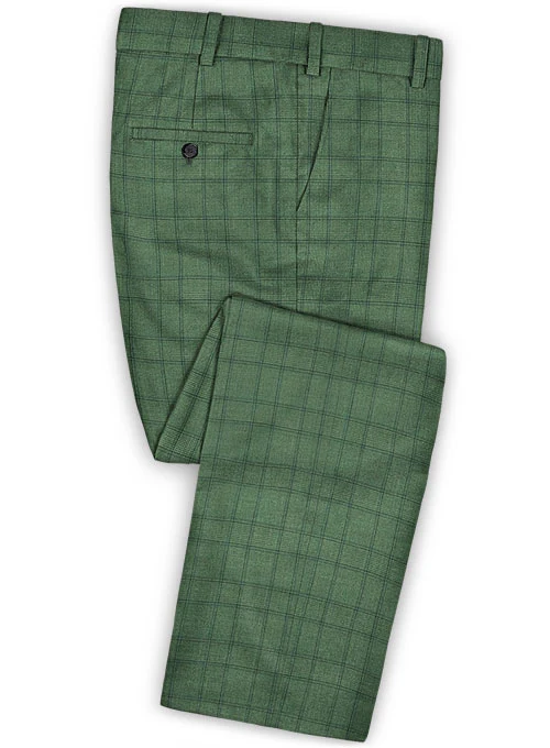 Napolean Corro Green Wool Double Breasted Suit - Image 3