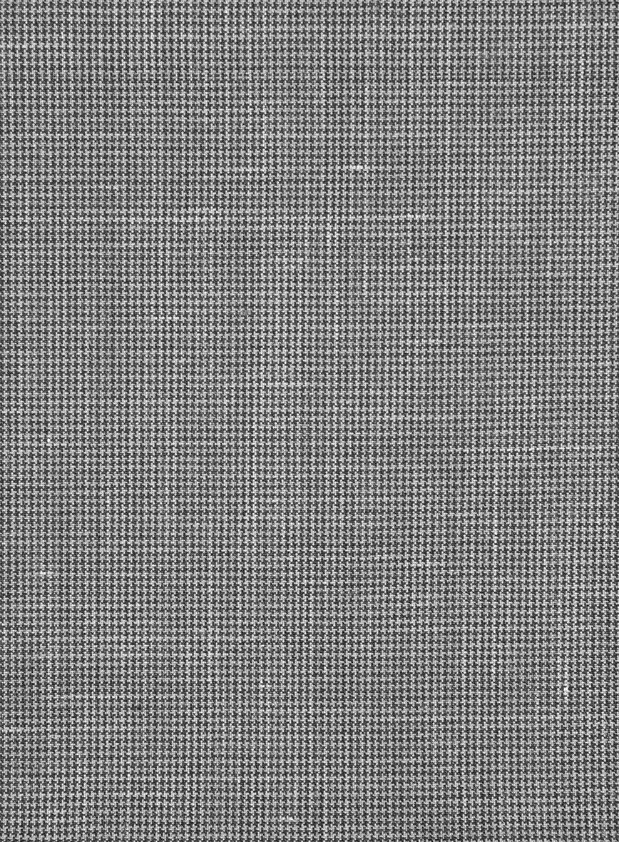 Napolean Costa Mini Houndstooth Gray Wool Pants - Image 3