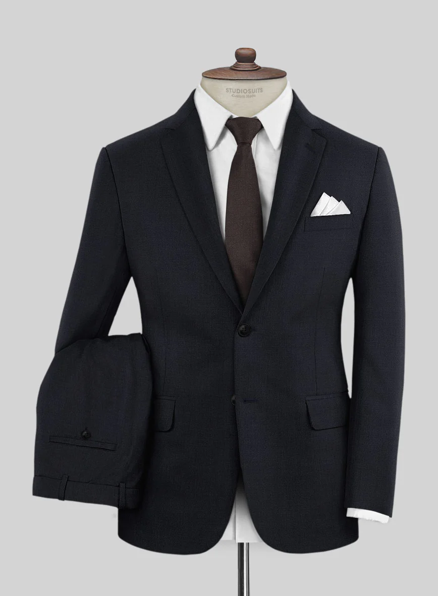 Napolean Dark Blue Wool Suit - Image 2
