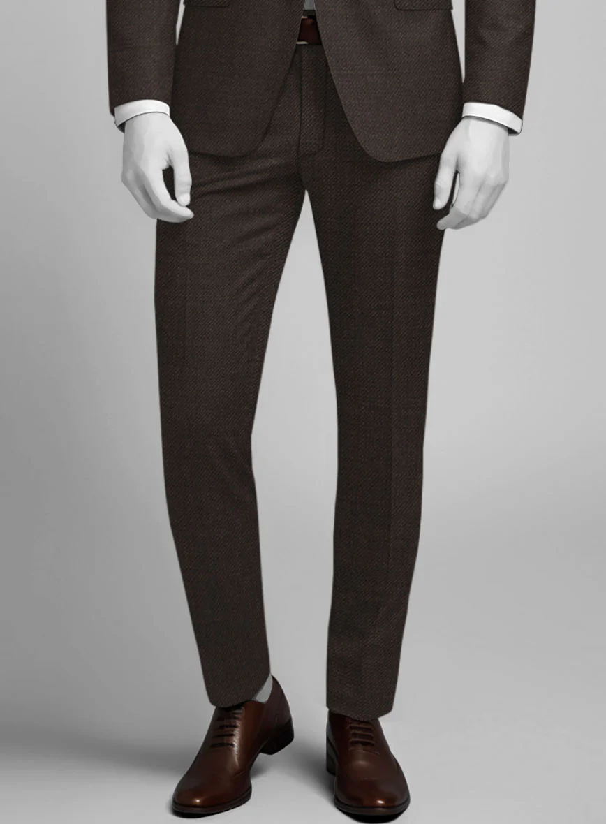 Napolean Dark Brown Wool Pants - Image 2
