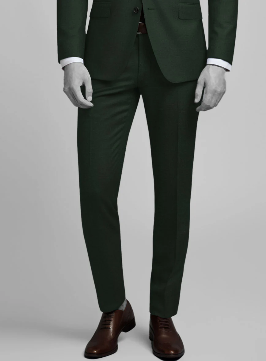 Napolean Dark Green Wool Pants - Image 2