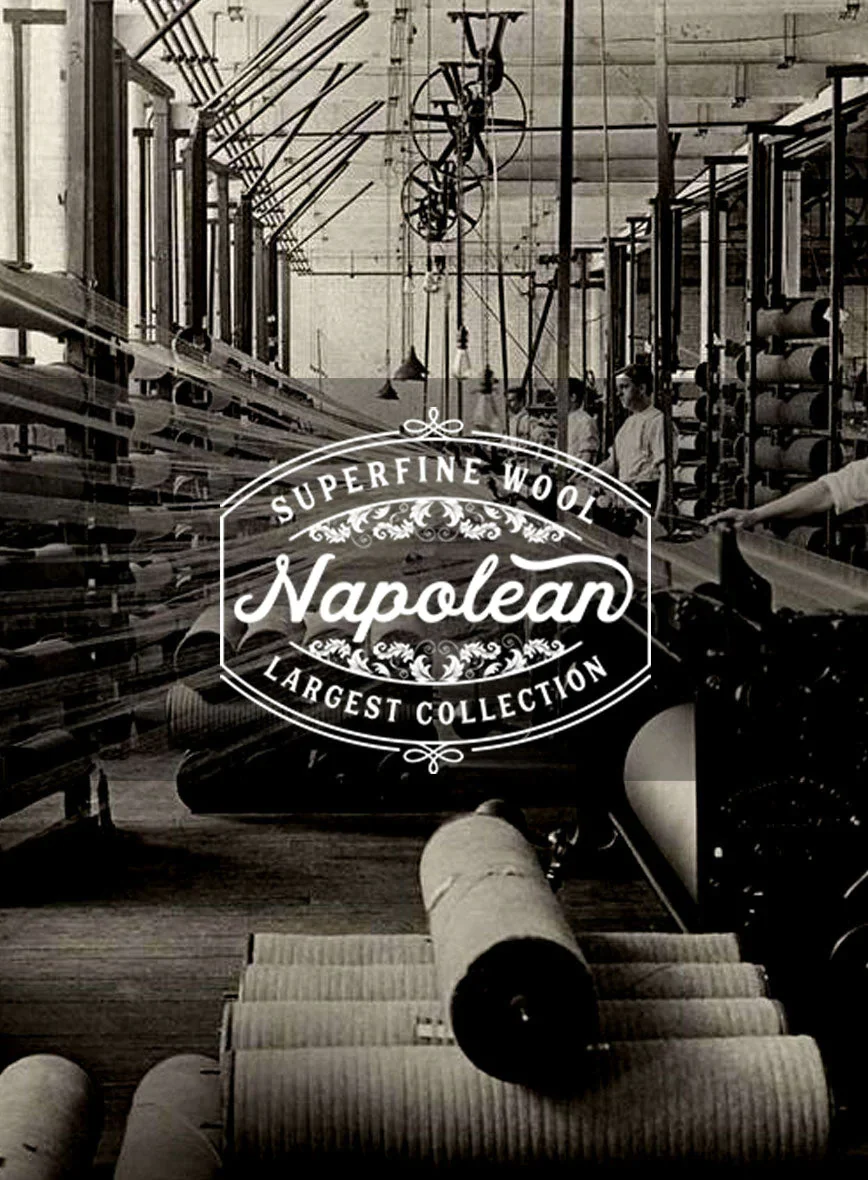 Napolean Dark Khaki Wool Jacket - Image 3