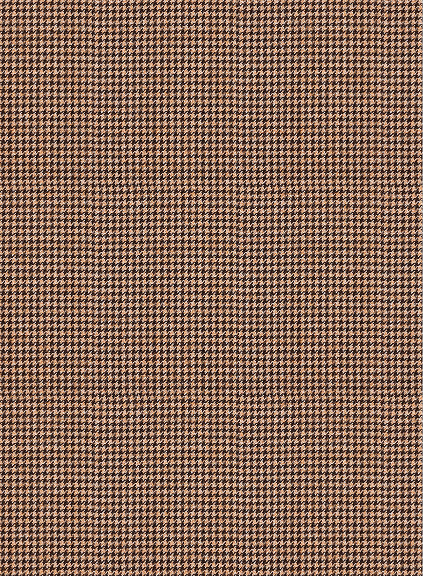 Napolean Delviro Mini Houndstooth Brown Wool Jacket - Image 3
