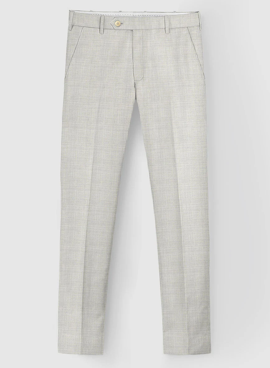 Napolean Delviro Mini Houndstooth Gray Wool Pants - Image 2