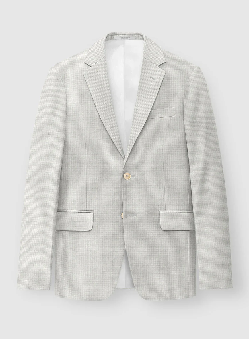 Napolean Delviro Mini Houndstooth Gray Wool Suit - Image 2