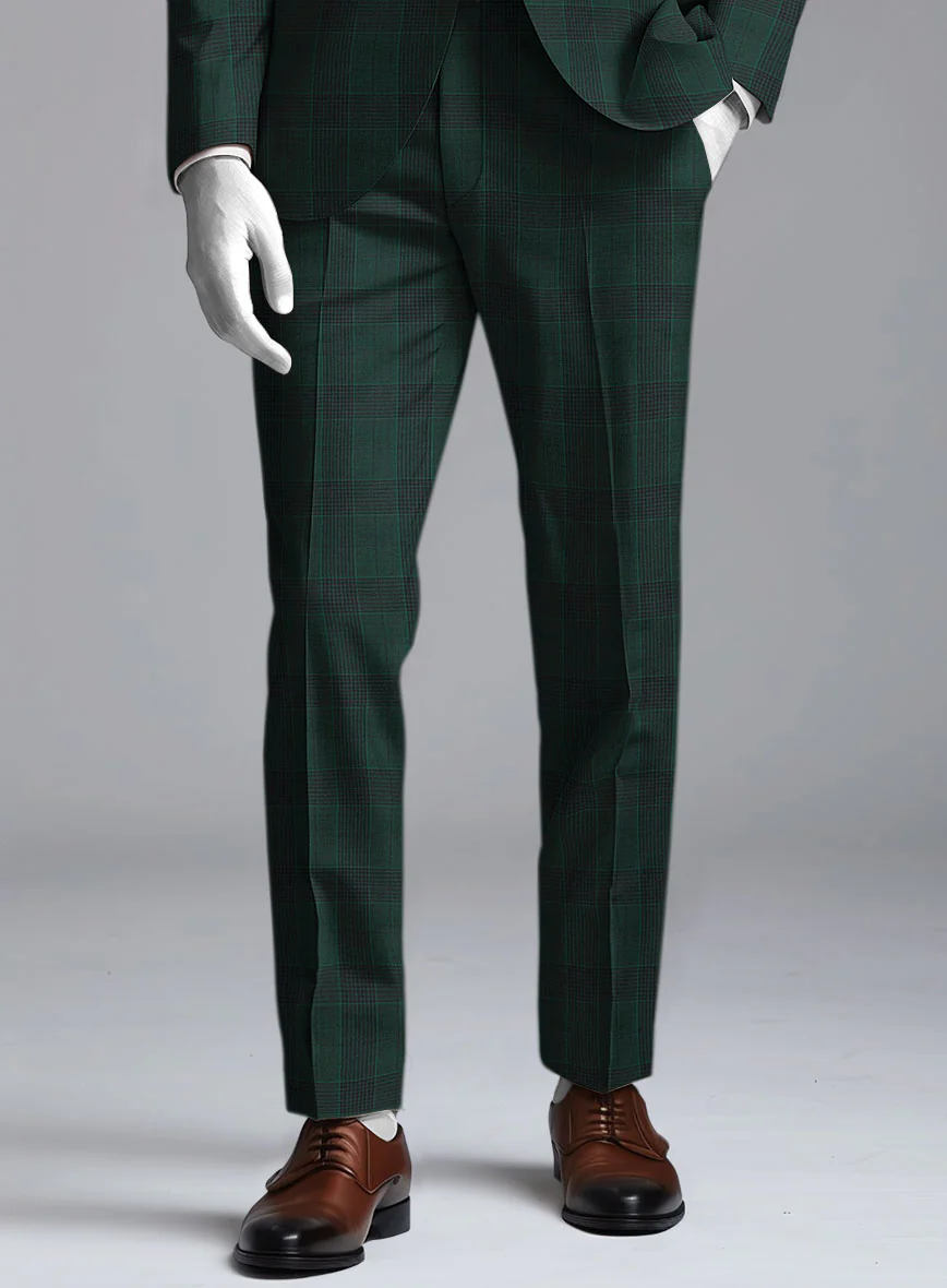 Napolean Devon Check Green Wool Suit - Image 5