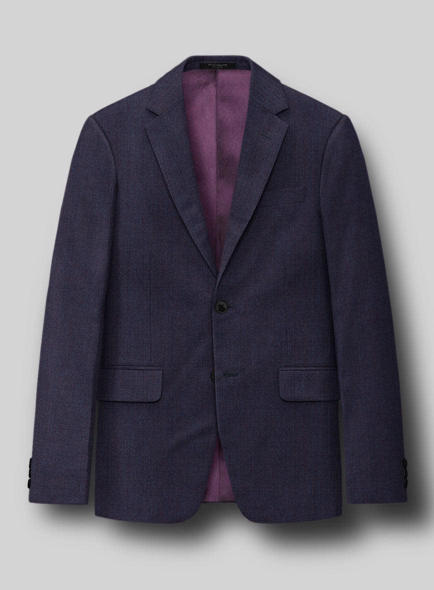 Napolean Eggplant Wool Suit - Image 4