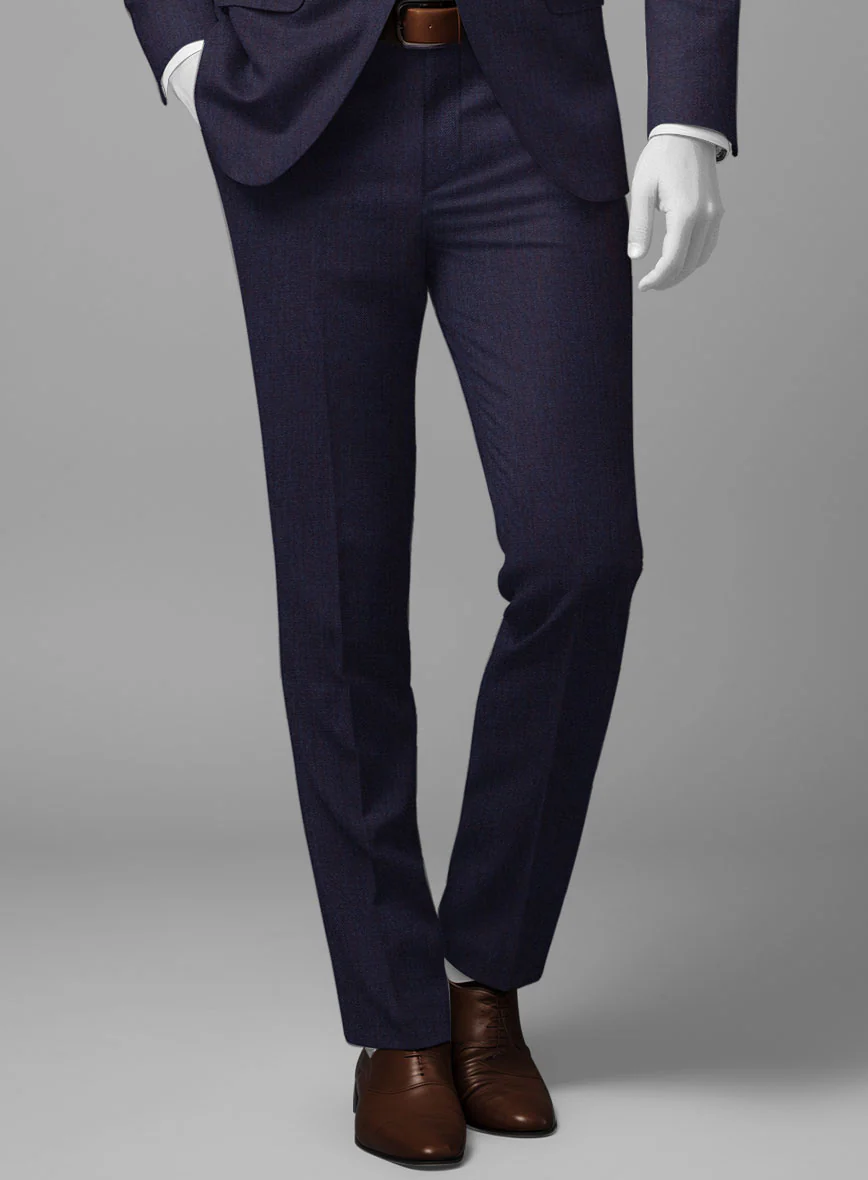 Napolean Eggplant Wool Suit - Image 6