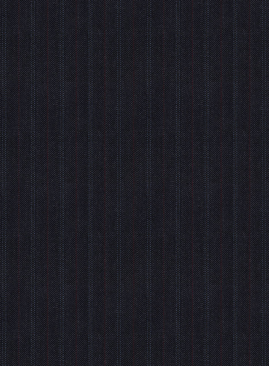 Napolean Elias Stripe Navy Wool Jacket - Image 3