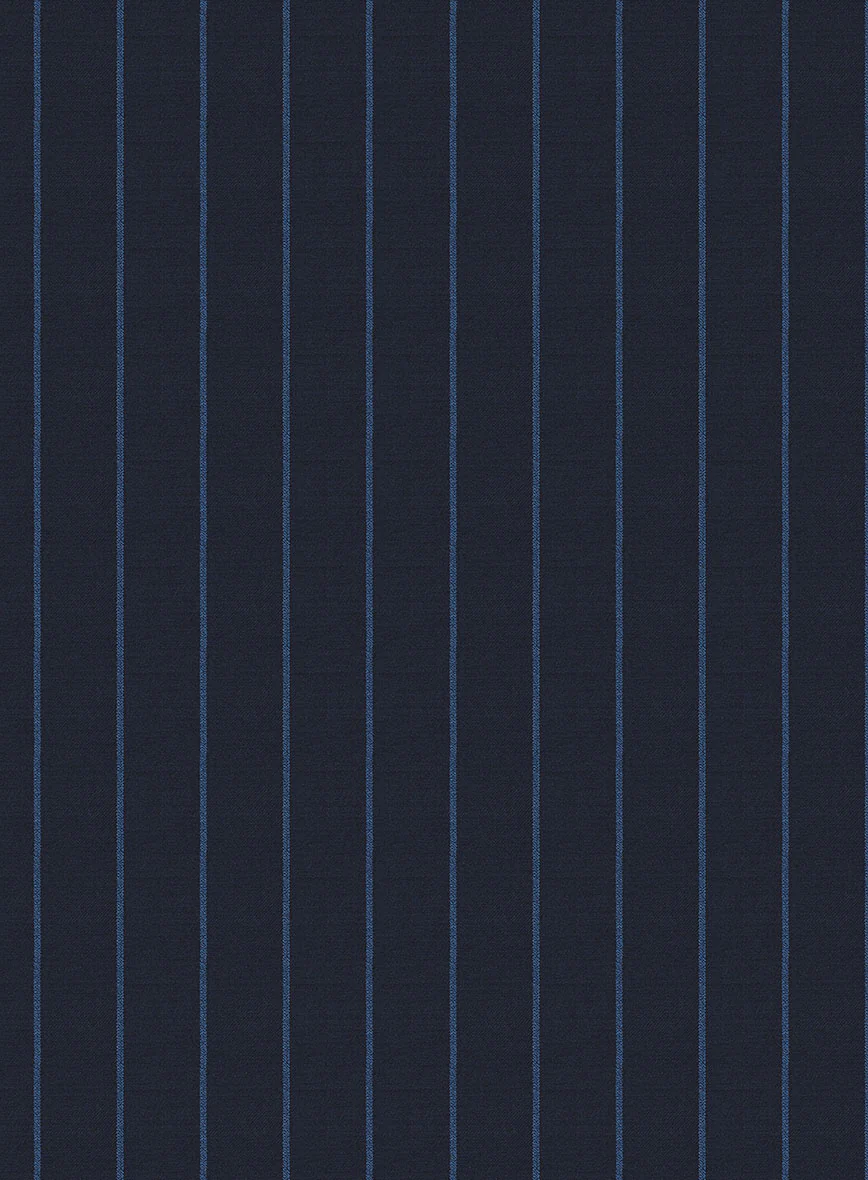 Napolean Eloyi Stripe Blue Wool Pants - Image 3