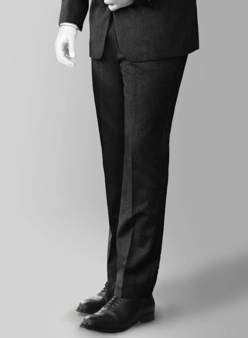 Napolean English Dark Charcoal Wool Suit - Image 4
