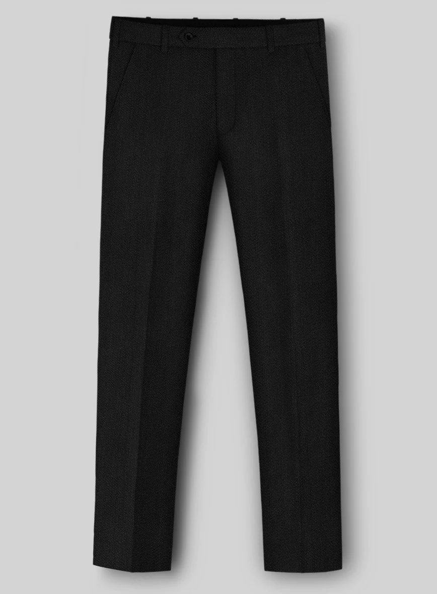 Napolean English Twill Black Wool Pants - Image 2
