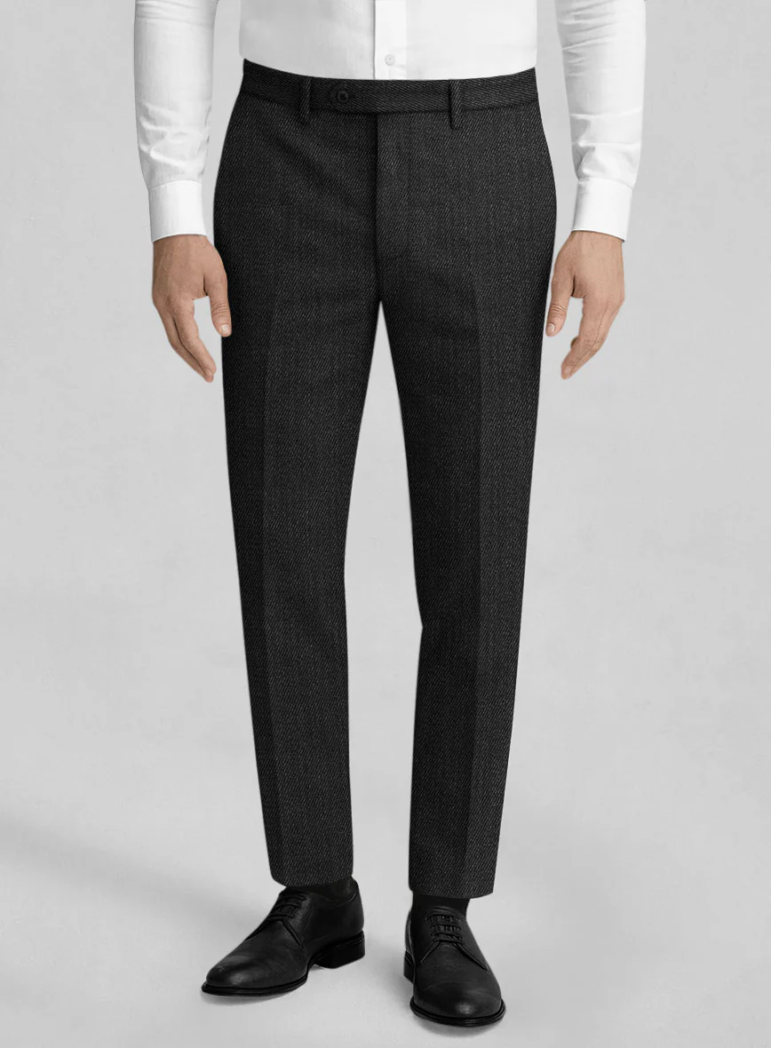 Napolean English Twill Charcoal Wool Suit - Image 6