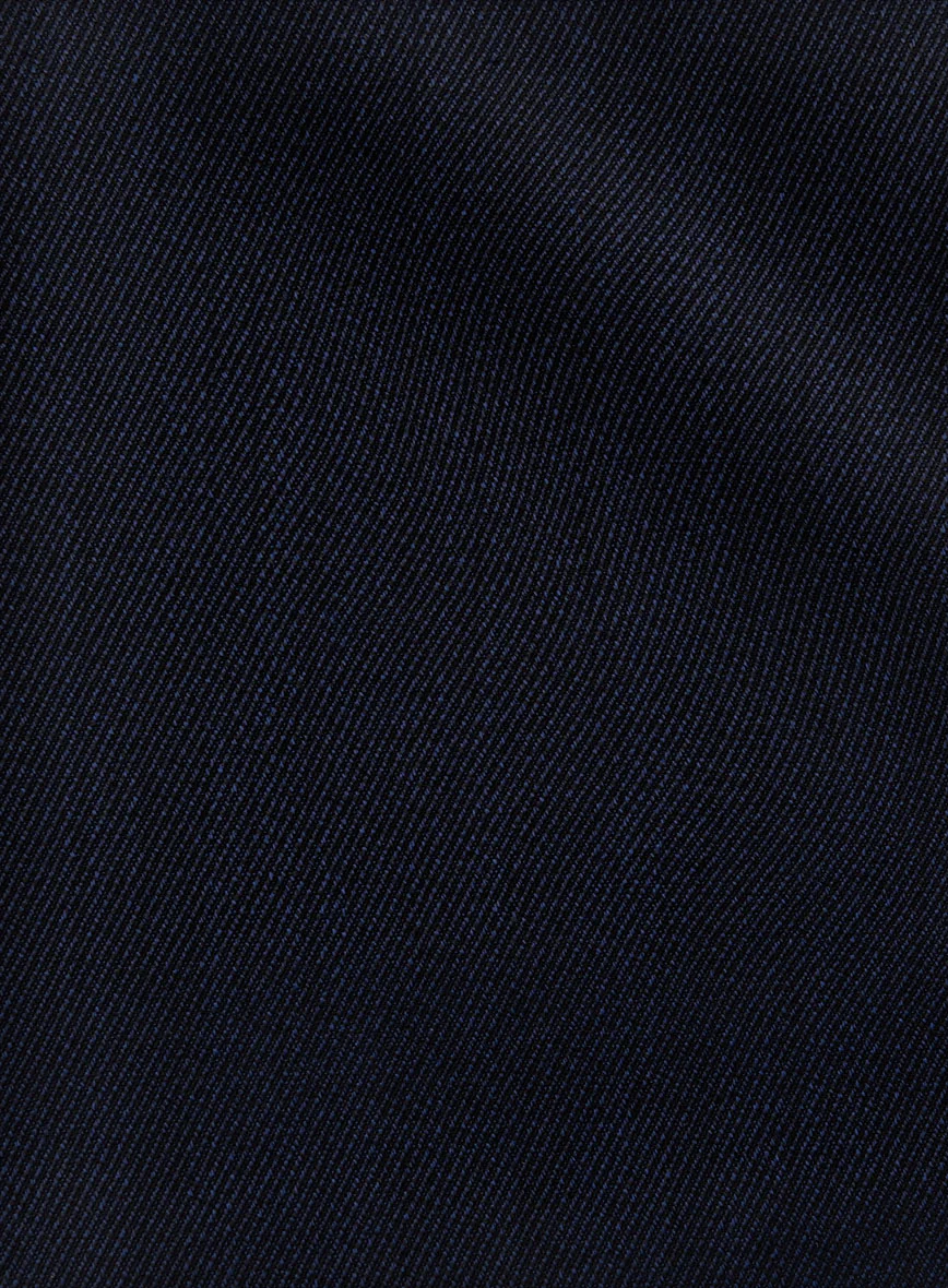 Napolean English Twill Dark Blue Wool Pants - Image 3