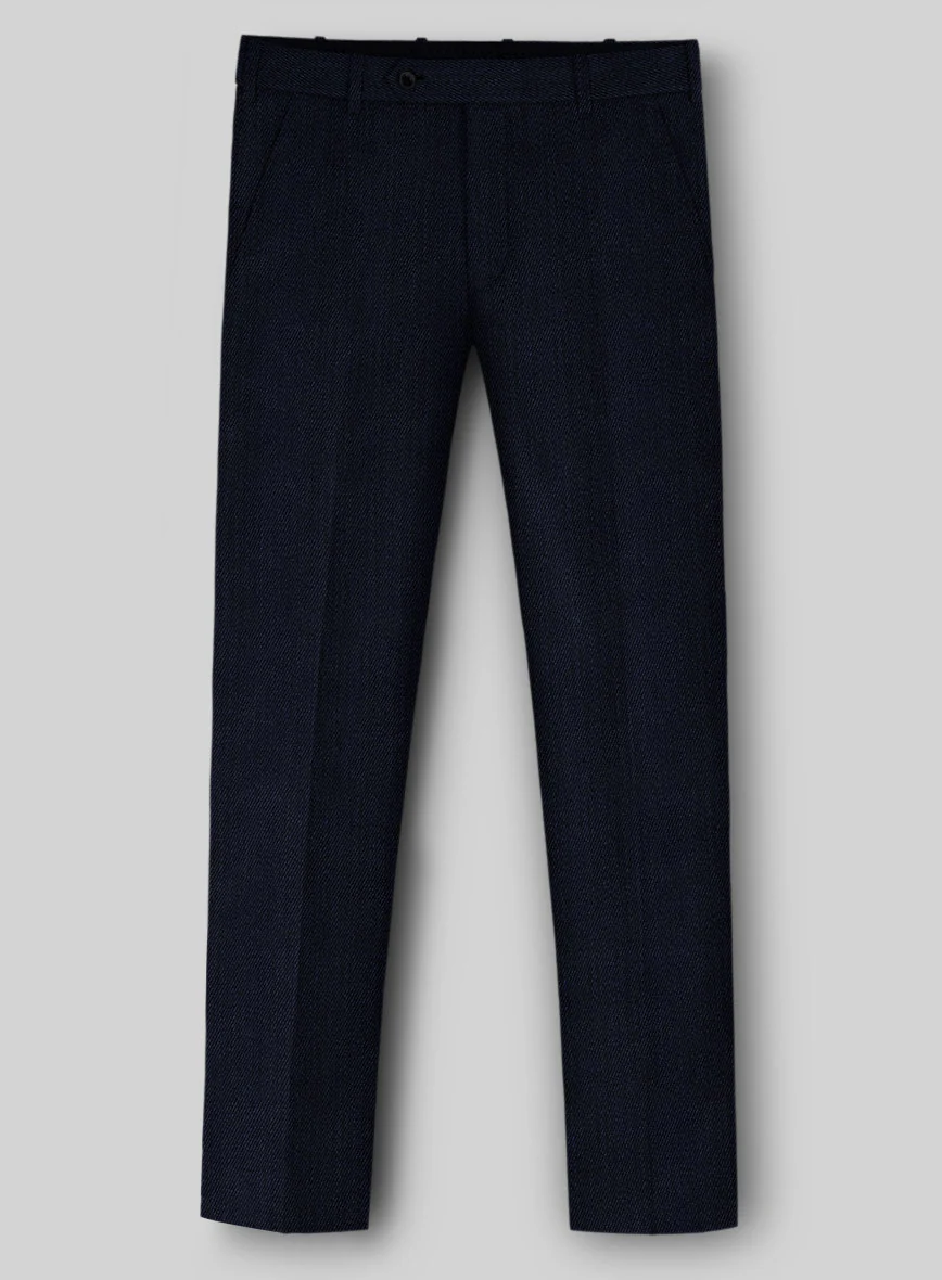 Napolean English Twill Dark Blue Wool Suit - Image 5
