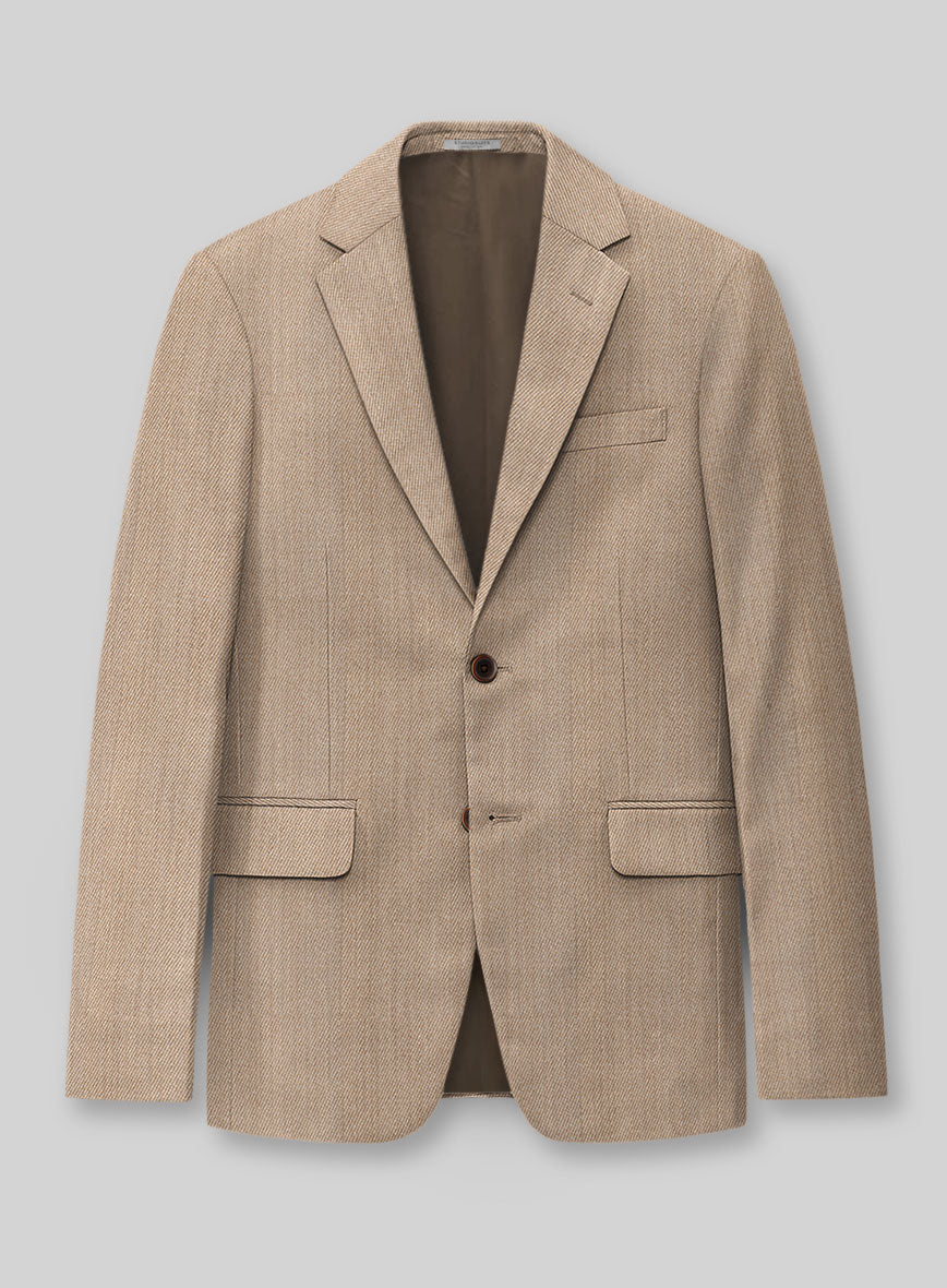 Napolean English Twill Light Brown Wool Suit - Image 2