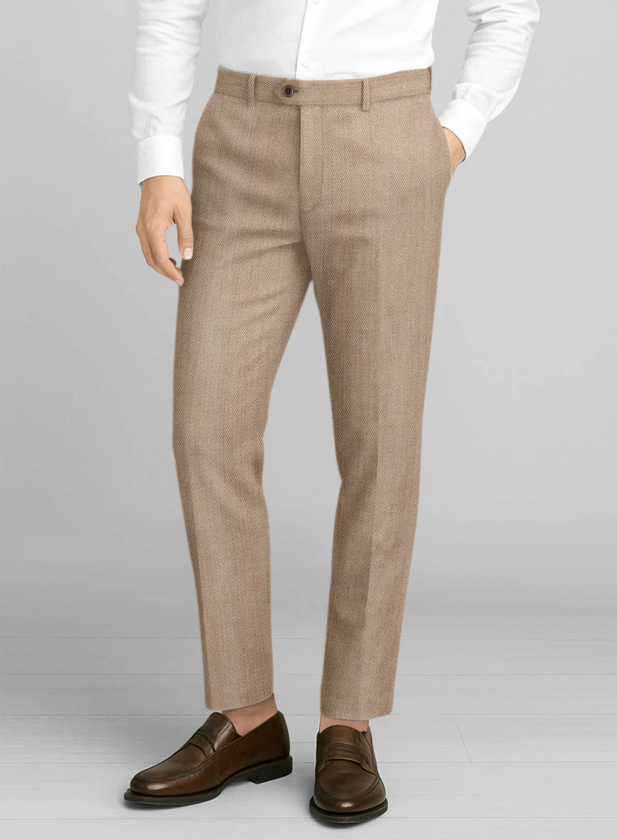 Napolean English Twill Light Brown Wool Suit - Image 6