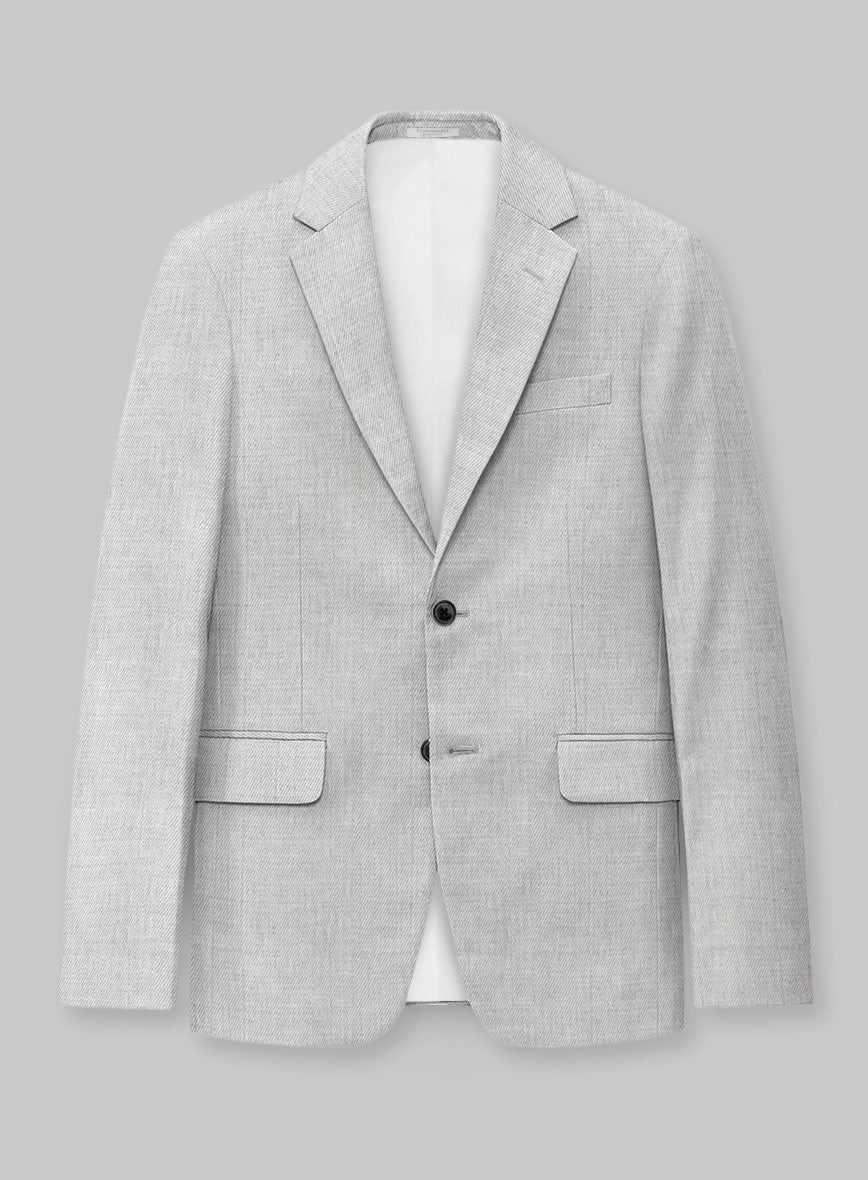Napolean English Twill Light Gray Wool Suit - Image 2