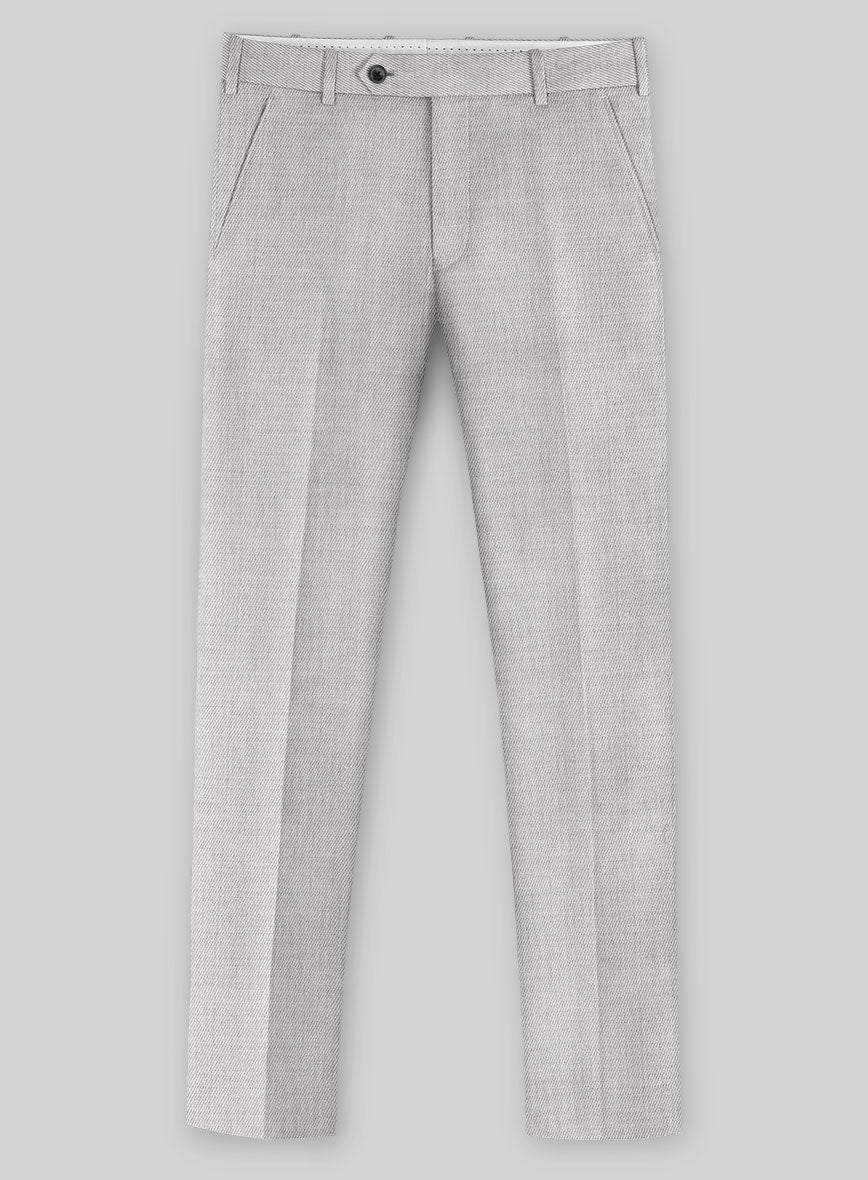 Napolean English Twill Light Gray Wool Suit - Image 5