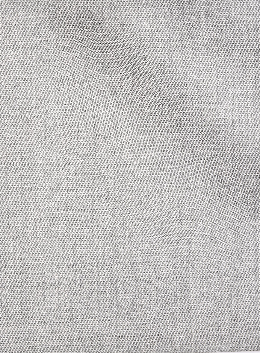 Napolean English Twill Light Gray Wool Suit - Image 7