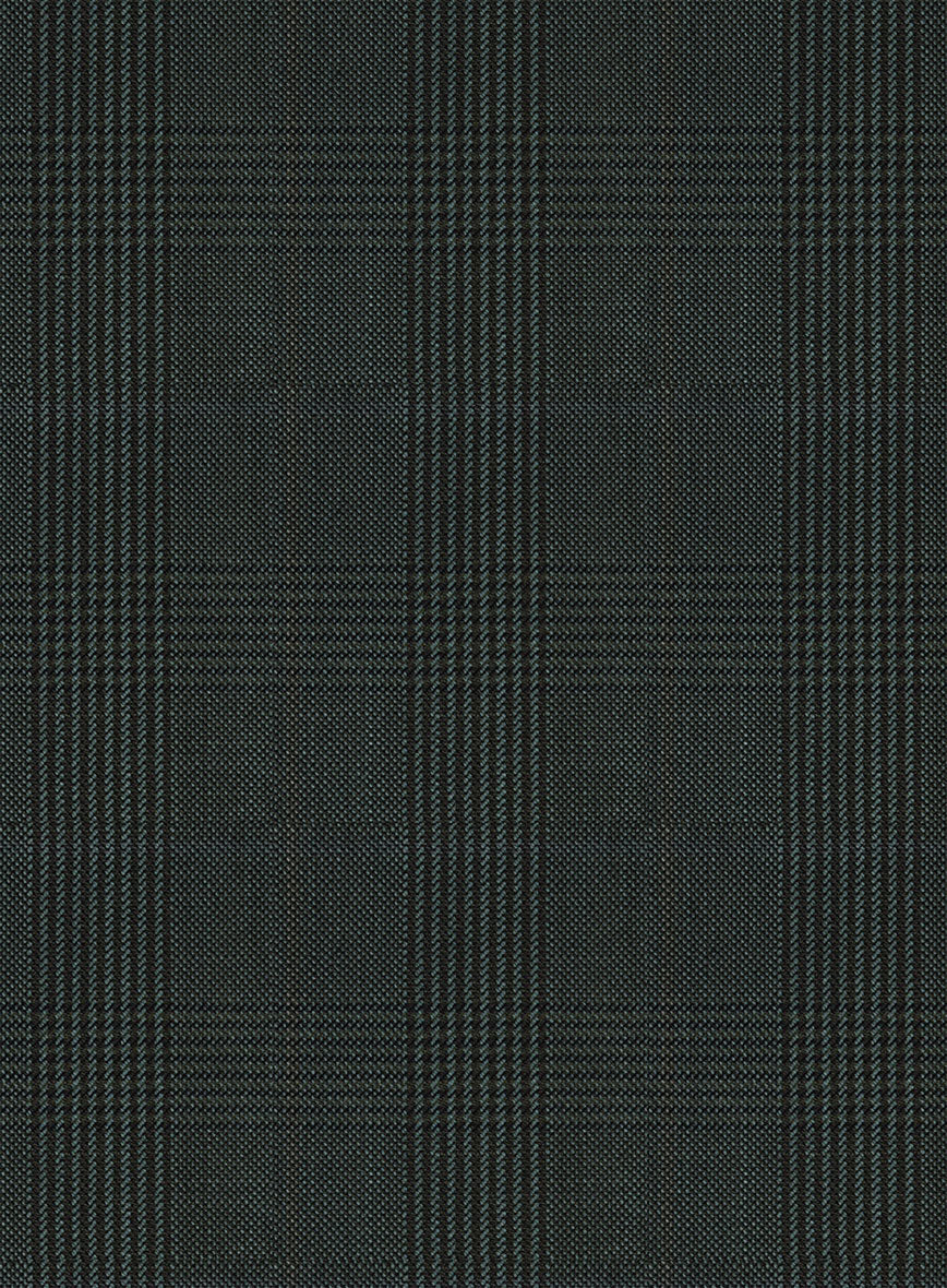 Napolean Esso Tartan Olive Wool Pants - Image 3