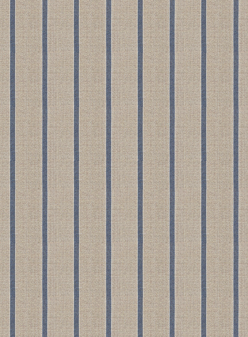 Napolean Etziar Stripe Beige Wool Pants - Image 3